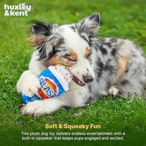 Huxley & Kent Power Plush Squeaky Dog Toy, Arctic Blast Treat, Small