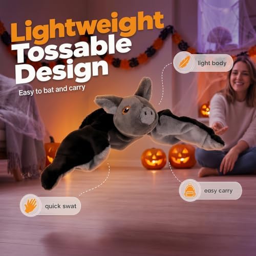 Flying Bat Toy for Dogs & Cats Flapping Wings Interactive Pet Toy (Chick)