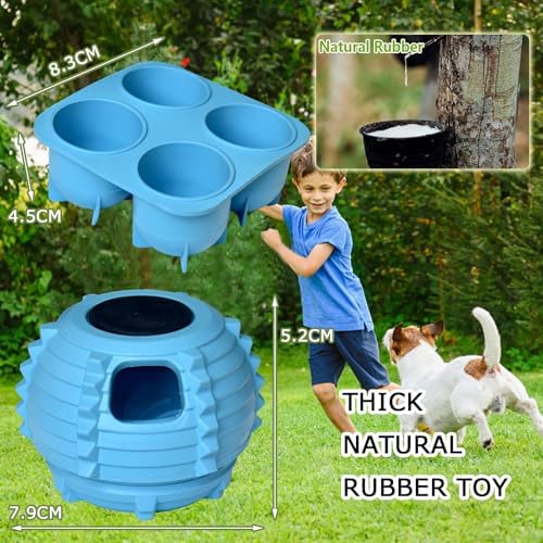 XHX Dog Toy to Keep Your Pup Distracted - Safe for Dogs - Low-Mess Design - Dog Toys for Small Dogs 10-25 lbs(Blue, S)