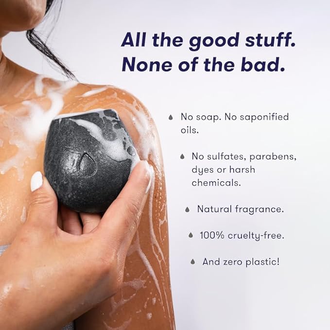 HIBAR - Clarify Solid Body Wash Bar + Maintain Shampoo Bar - Plastic, Soap and Paraben Free