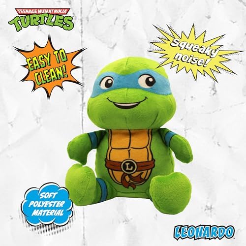 Teenage Mutant Ninja Turtles Stuffed Animal for Dogs, TMNT Turtles, 4-Pack