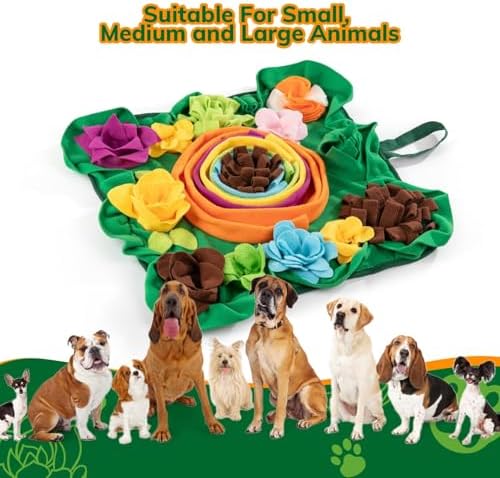 Snuffle Mat for Dogs -Interactive Dog Toys to Keep Them Busy | Puppy Puzzle Slow Feeder Treat| Dog Lick Mat Enhancement