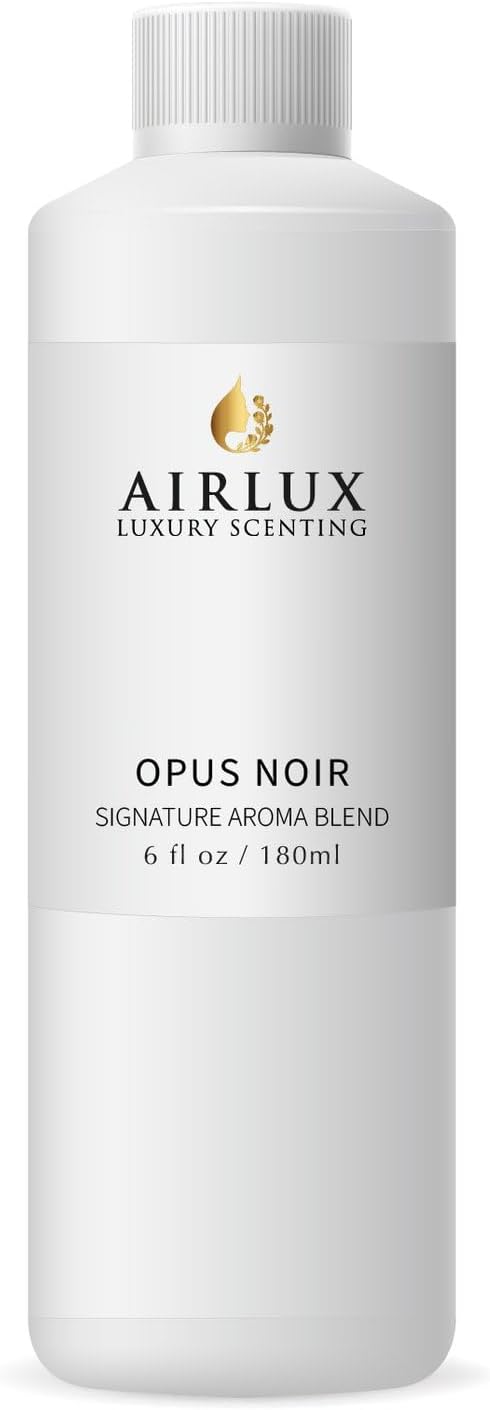 Signature Aroma Oil No. 034 Opus Noir – Aroma Oil for Cold Air & Waterless Diffusers and DIY Crafts – 180 mL, 6.1 fl oz Eco Refill Bottle