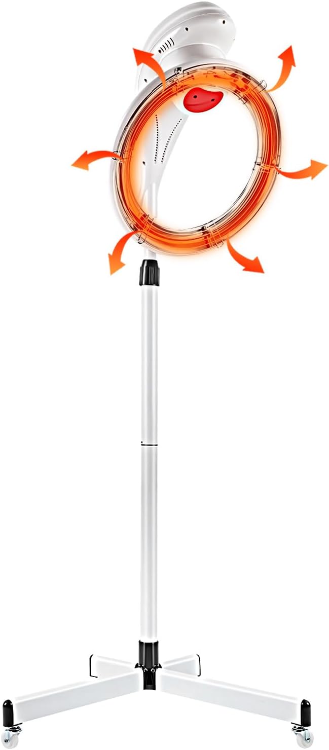 Stand Hair Dryer, 360° Orbiting Rotating Hair Processor, 950W 110V Salon Drying Perming Machine Multifunctional Adjustable Hair Steamer Salon Hair Equipment for Scalp Care, Permed Colored Hair