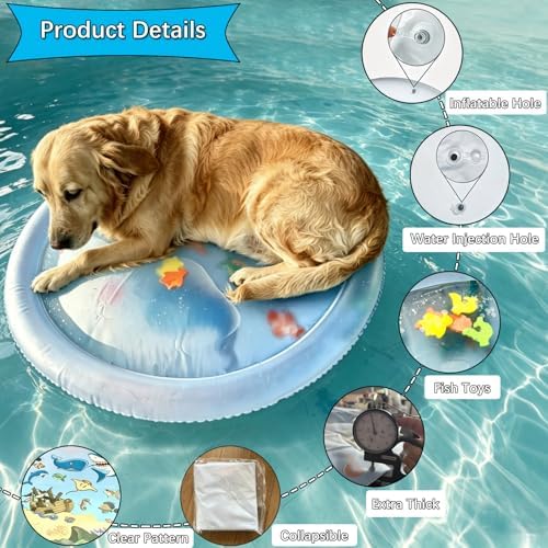 2Pcs Extra Thick Pet Sensory Play Mat and Air Pump, Interactive Cats Toy,L