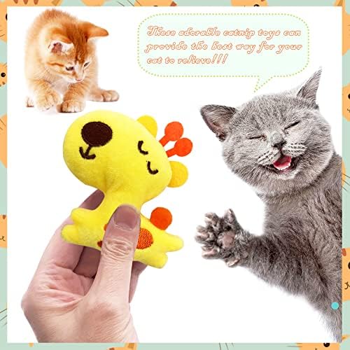 Cat Catnip Toys with Bells for Indoor Cats 6 Pack