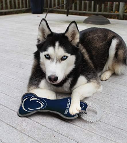 Pets First NCAA Penn State Nittany Lions Dental Dog TUG Toy with Squeaker. Tough PET Toy for Healthy Fun, Teething & Cleaning Pets Teeth & Gum