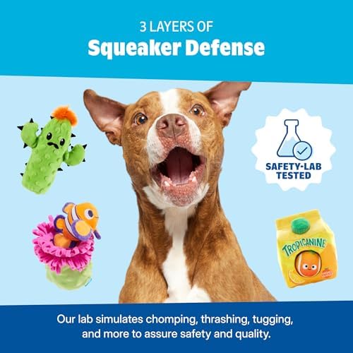 BarkBox Slobbery Ice Cream Cone Dog Toy - Toy for Small to Medium Dogs