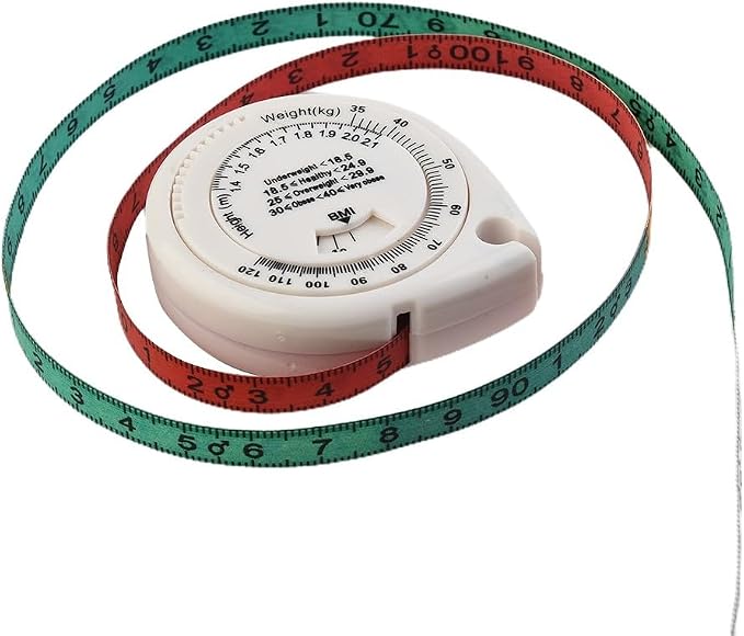 Brand New Hot Sale Protable Tape Measure Retractable 150 Cm Accurate Body Mass Index Calculator Diet Tape High Quality