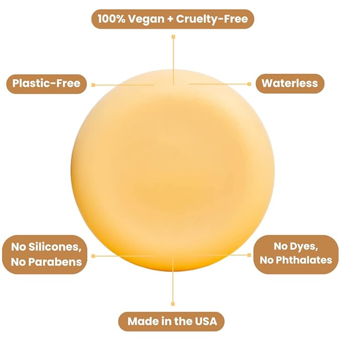 ECO ROOTS Solid Lotion Bar for Dry Skin – Body Moisturizer Tin with Candelilla Wax, Non Greasy Body Butter & Massage Oil Stone, Travel Ready, Vegan Zero-Waste, Long Hydration - Handmade in USA