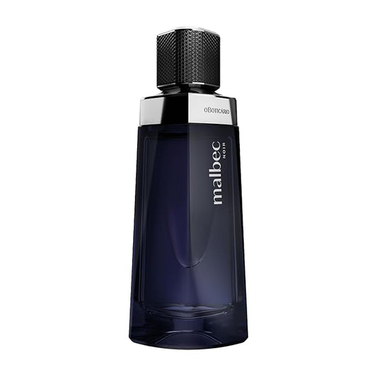 Malbec Noir Eau de Toilette By O Boticario Cologne For Men, Long-Lasting Men's Fragrances, French Oak Barrel-Aged & Pinot Noir Grapes, Woody Spicy Wine Scent, 3.4 Ounce