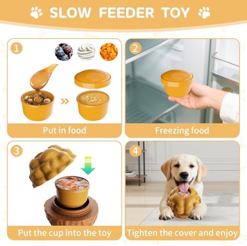 Interactive Frozen Dog Treat Toy for Chewers with Popsicle Molds