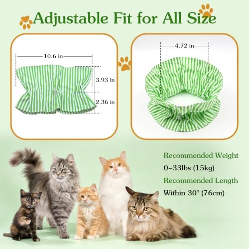 Cat Cone Collar Soft Recovery Collar Adjustable Surgery Cone for Kittens
