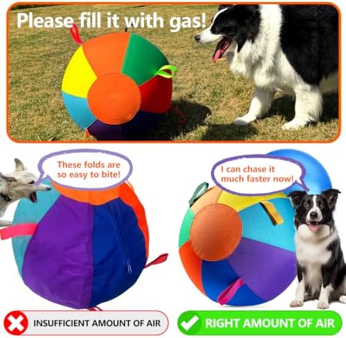 Herding Ball for Dogs, 22.5" XL Outdoor Exercise Toy for Medium Large Dogs