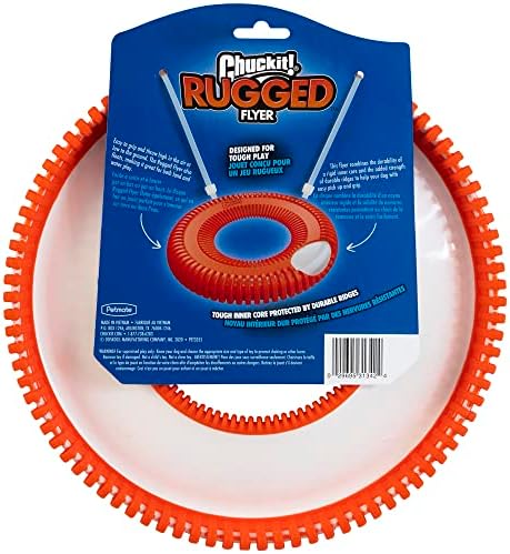 Chuckit! Rugged Flyer Dog Toy, Medium, Assorted Colors