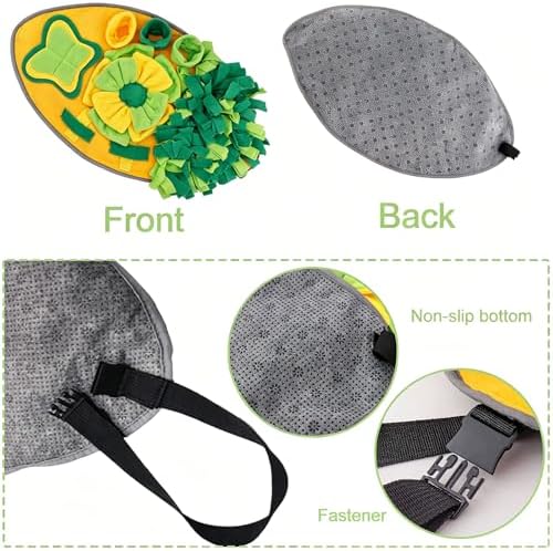 Snuffle Mat for Dogs and Cats, Interactive Nosework Feeding Puzzle Toy, Encourages Natural Foraging Skills, Stress Relief, 28 x 16 Inch
