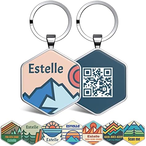 QR Code Dog Tag,Pet ID Tags, Dog Tags Personalized for Pets,Smart Dog ID Tags,Custom Dog Tags-Free Online&Scan QR Receive Instant Location Alert Email