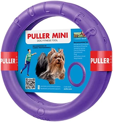 COLLAR Puller Dog Toy Ring for Small Medium Large Dogs Fetch Floating Disc