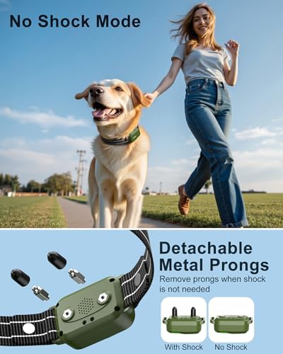 Dog Shock Collar - 4500FT Dog Training Collar with Remote for 10-120lbs Dog | IPX8 Waterproof Electric Dog Collar with 4 Training Modes, Security Lock, Rechargeable eCollar for Small Medium Large Dogs