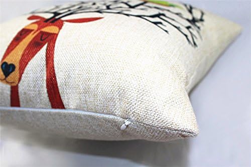 MoonRest Decorative Pillow, Fully Assembled with Hidden Zipper Filled with Synthetic Down Pillow Inserts (Deer Antler)