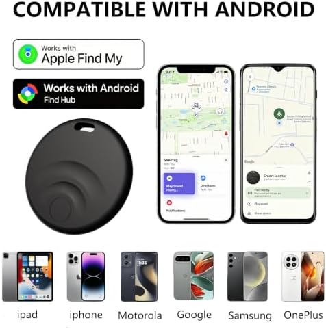 Smart Tracker Tag-Dog Tracking Device Pet GPS Locator Compact | for Android & iOS,2-year battery IP67 waterproof, life, compatible with, ideal for keys、luggage、backpacks、wallets、bikes