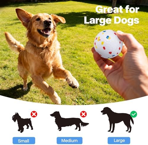 Pet Prime 2.5" ETPU Dog Balls 6-Pack,for Upgraded Max Automatic Ball Launchers,Interactive Training & Fetch Toys,Durable High-Bounce Chew-Resistant Ball for Large Dogs