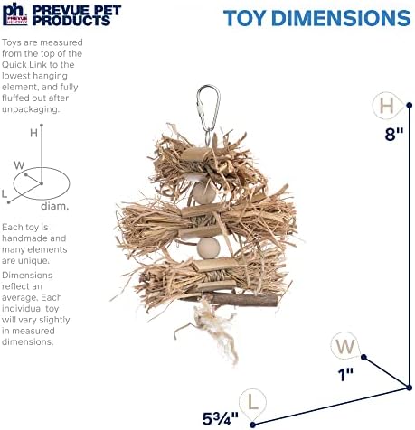 Prevue Pet Products Naturals Preen & Pacify Woodland Harvest Bird Toy
