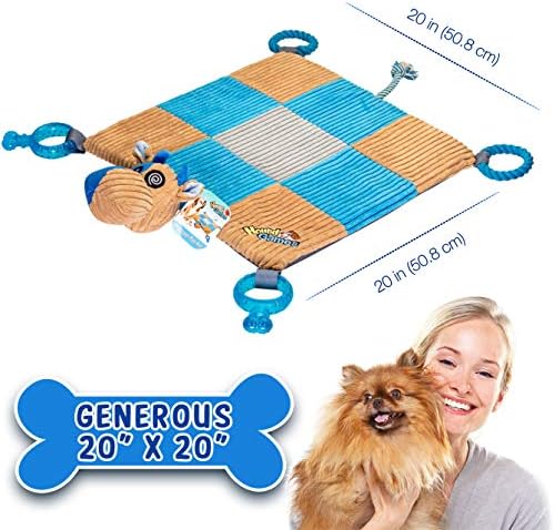 Puppy Play Mat with Teething Toys, Activity Mat, Puppy Chew Toy, Puppies