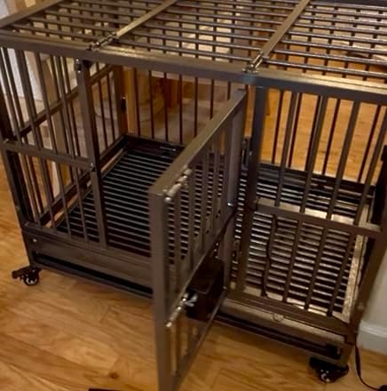 Easy Out Automated Pet Crate Opener for Single or Double Latch Crates, Activated by Remote Control or Wi-Fi Smart Plug, Model EODP1