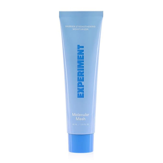 Experiment Molecular Mesh Barrier Repair Moisturizer – Soothing Lightweight Face Cream for Strength, Redness & Irritation - Ectoin, Phytosphingosine, Centella 2 FL OZ - Vegan for Sensitive Skin
