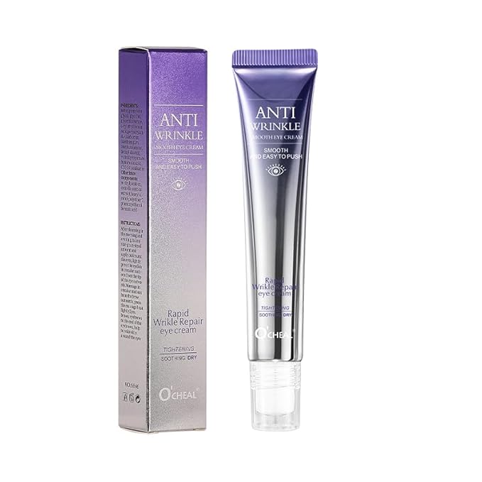 O'CHEAL Rollerball Massager Moisturizing Eye Cream Anti Dark Circle Firming Eye Cream Serum Hyaluronic Acid Eye Skin Care