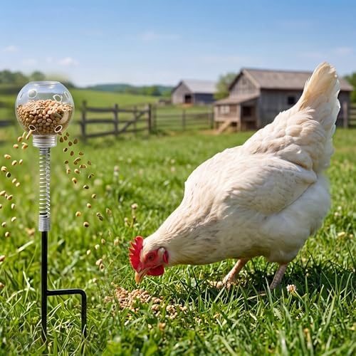 2 Pcs Chicken Treat Dispenser Chicken Slow Feeder Ball
