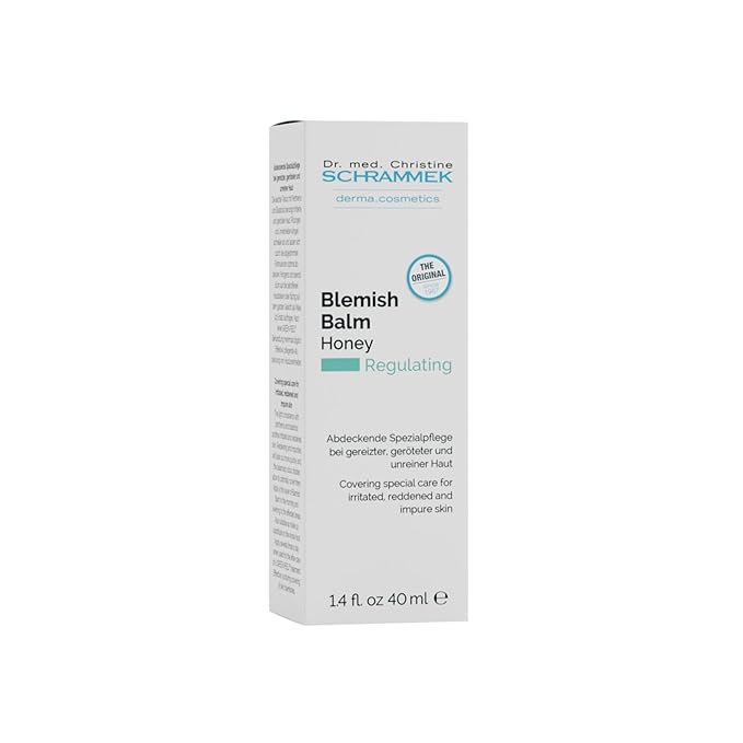 Schrammek Blemish Balm Honey - Covering Special Care for Irritated, Reddened & Impure Skin - The Original since 1967 - BB Cream - Tinted Face Moisturizer - Facial Skin Care - Dr