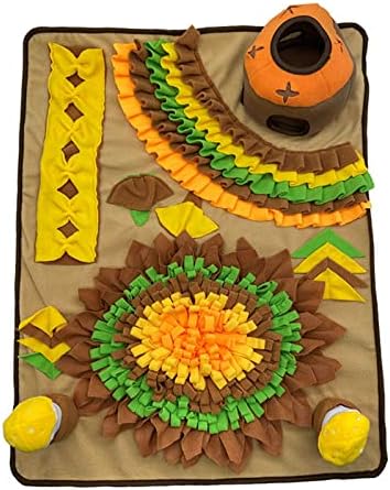 Dog Slow-Feeder Treats Pad Pet Sniffing Toy Cats Lick Mat Food Dispenser Pet Feeding Pad for Dog Treats Cats Feeding Small for Food Large