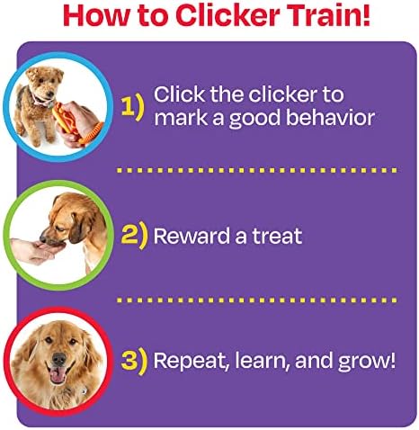 Learning Resources Brightkins Smarty Pooch Training Clicker: Hot Dog - 1 Piece, Enrichment Pet Birthday Toy, All Breeds Interactive Gift for Puppies, Training Tool for Puppies