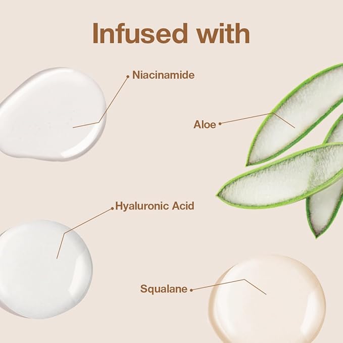 Palladio Skin Tint with Aloe, Niacinamide and Hyaluronic Acid, Sheer to Medium Coverage, Glowy Finish, Brightening and Blurring Lightweight Foundation Makeup (Light Ivory)