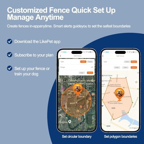 GPS Wireless Dog Fence System with Real-Time Tracking & Training