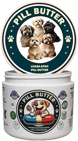Peanut Butter Dog Pill Wrap - Lhasa Apso Label
