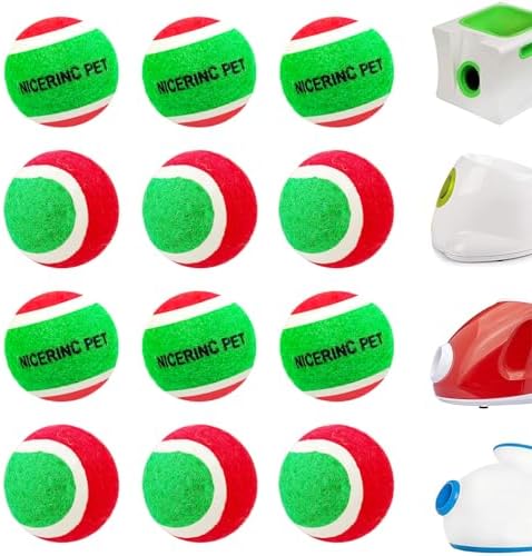 X-Small Dog Tennis Balls Dog Toys Ball 1.5" Pack of 12, Fit Ball Launchers,Dog Toys
