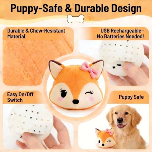Interactive Dog Toys, for Small Medium Large Dogs to Keep Them Busy(Fox)