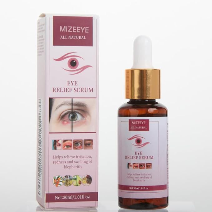 Styes Eye Relief Serum, 2PCS Moisturize Blepharitis & Chalazion Remover, Gentle Under Eyelid Serum For Dark Circles, Puffiness.