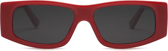 SOJOS Trendy Y2K Rectangle Polarized Sunglasses for Women Men Fashion Designer Rave Sunglasses SJ2228