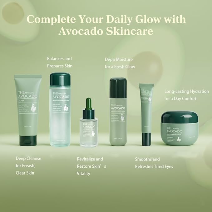 SKK Skin Care Set 6 in 1 Facial Cleanser, Toner, Serum, Face Lotion, Cream & Eye Cream – Hydrating, Anti-Aging &Brightening Daily Routine for Glowing Skin