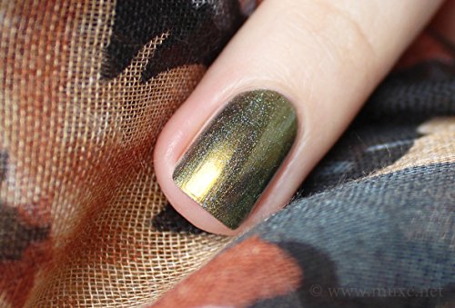 ILNP Bishop (H) - Gold, Olive Green, Greyish Blue Color Shifting Holographic Nail Polish