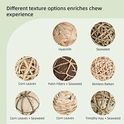 andwe Small Animals Play Activity Balls Rolling Chew Toys(Pack of 8)