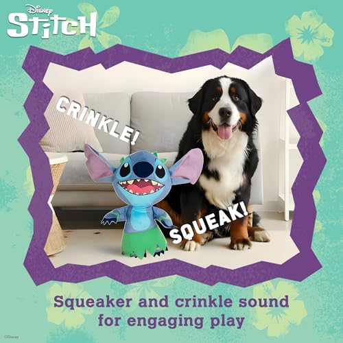 Disney for Pets Lilo and Stitch Jumbo Plush Dog Toy, 18 Inch