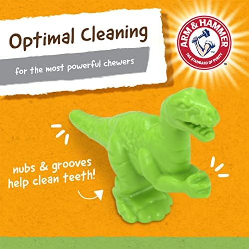 Arm & Hammer Nubbies T-Rex Dog Dental Chew Toy, Mint Flavor