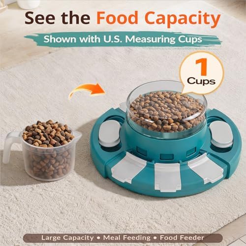 KADTC 2 Level Dog Puzzle Toy, Slow Feeder & Enrichment & Treat Dispenser
