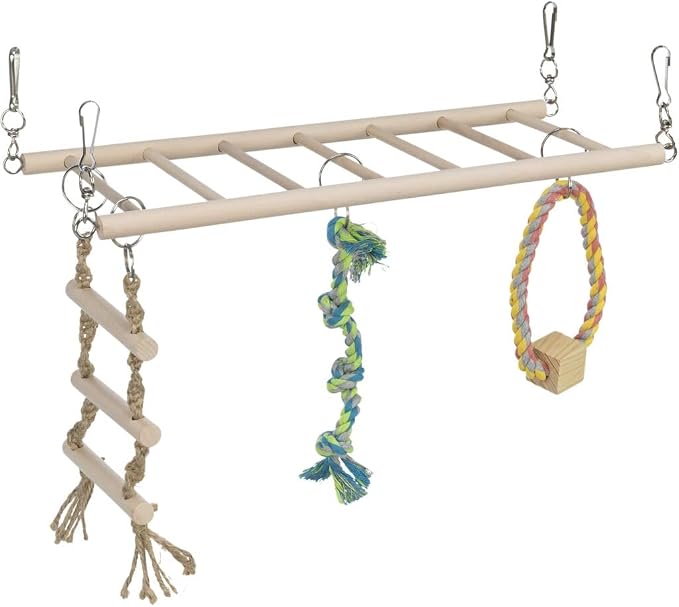 Trixie Small Animal Suspension Bridge, Cage Accessories, Pet Toys for Rats, Ferrets 35 x 15cm