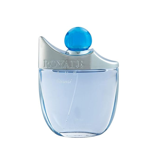 RASASI Royale Blue for Men EDP - Eau De Parfum 75 ML (2.5 oz) | Mellow Blend of Cucumber, Melon with Strong Woody Notes | Signature Dubai Perfumery.